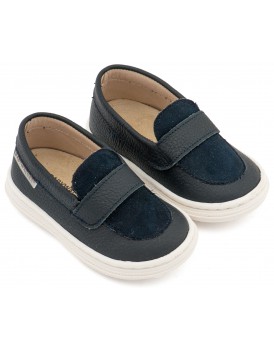 Βαπτιστικά Παπούτσια Για Αγόρι Loafers BABYWALKER BS 3094 Basic Δερμάτινα Μπλε