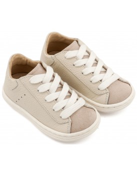 Βαπτιστικά Παπούτσια Για Αγόρι Δερμάτινα -Sneakers- BABYWALKER BS 3097 Basic Εκρού