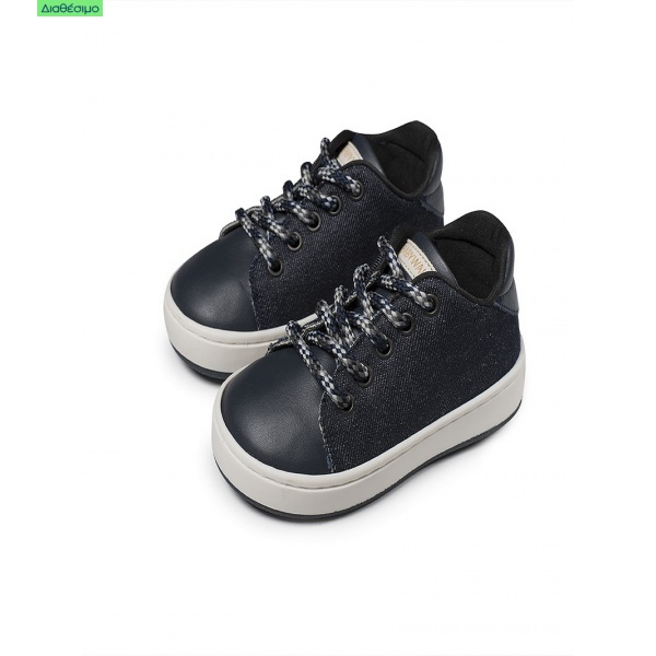 Βαπτιστικά Παπούτσια Sneakers Δέρμα-Ύφασμα BABYWALKER BW 4173