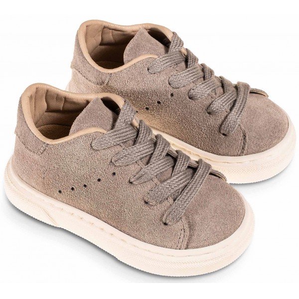 Βαπτιστικά Παπούτσια - Sneakers- BABYWALKER BW 4233 Δέρμα Suede Γκρι