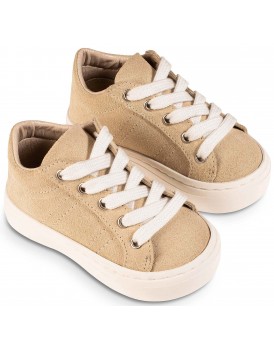 Παπούτσια Βάπτισης - Sneakers- BABYWALKER BW 4278 Δερμάτινα Suede Μπεζ  