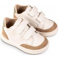 Βαπτιστικά Παπούτσια -Sneakers- BABYWALKER Δερμάτινα BW 4281 Λευκό/Μπεζ/Μέντα