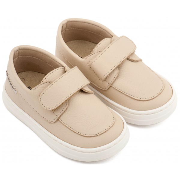Βαπτιστικά Παπούτσια Για Αγόρι BABYWALKER BW 4310 Δερμάτινα Μπεζ