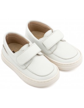 Βαπτιστικά Παπούτσια Για Αγόρι BABYWALKER BW 4310 Δερμάτινα Λευκά 