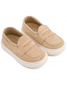 Βαπτιστικά Παπούτσια Για Αγόρι BABYWALKER BW 4311 Δερμάτινα Καστόρ Μπεζ