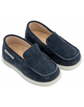 Βαπτιστικά Παπούτσια Για Αγόρι -Loafers- BABYWALKER BW 4313 Δερμάτινα Καστόρ Μπλε 