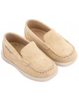 Βαπτιστικά Παπούτσια Για Αγόρι -Loafers- BABYWALKER BW 4313 Δερμάτινα Καστόρ Μπεζ