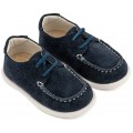 Βαπτιστικά Παπούτσια Για Αγόρι Μοκασίνι Δετό BABYWALKER BW 4315 Δερμάτινα Καστόρ Μπλε