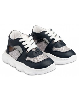 Βαπτιστικά Παπούτσια Sneakers BABYWALKER EXC 5252 Exlcusive Λευκά-Μπλε