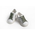 Βαπτιστικά Παπούτσια Sneakers Everkid A425B Δερμάτινα Λευκά-Μέντα