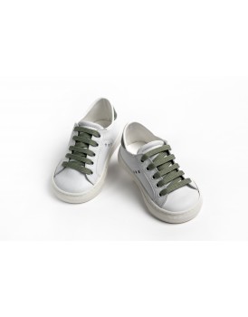 Βαπτιστικά Παπούτσια Sneakers Everkid A425B Δερμάτινα Λευκά-Μέντα