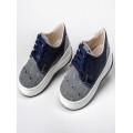 Βαπτιστικά Παπούτσια Sneakers Everkid Α329Μ Δέρμα-Ύφασμα Μπλε
