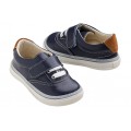 Βαπτιστικά Παπούτσια Για Αγόρι -Sneakers- Everkid A629M Δερμάτινα Μπλε-Ταμπά