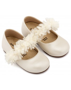 Βαπτιστικά Γοβάκια Babywalker BS 3602 Basic Δερμάτινα Εκρού  