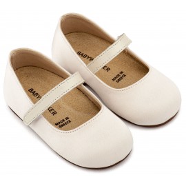 Βαπτιστικά Γοβάκια Babywalker BS 3603 Basic Υφασμάτινα Εκρού  