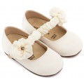 Παπούτσια Βάπτισης Για Κορίτσι Γοβάκια Babywalker BW 4888 Υφασμάτινα Εκρού