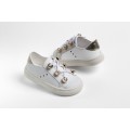 Βαπτιστικά Παπούτσια - Sneakers - Δερμάτινα Everkid K488A Λευκά/Ασημί