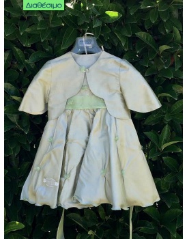 Βαπτιστικό Φόρεμα Μεταξωτό Με Μπολερό Makis Tselios 2030