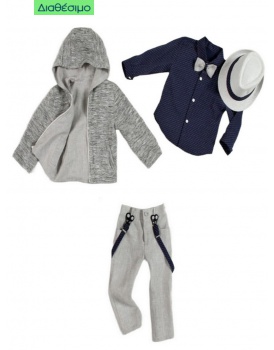 Βαπτιστικό Κουστουμάκι New Life 2015-3 Με Μπουφάν