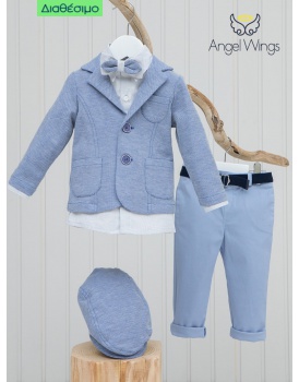 Κουστουμάκι Βάπτισης Angel Wings 090 Με Σακάκι