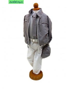 Κουστουμάκι Βάπτισης Με Μπουφάν Makis Tselios 131