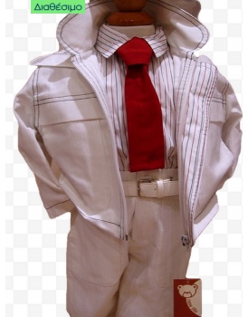 Βαπτιστικό Κουστουμάκι New Life 1509-3 Με Μπουφάν